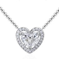 Heart-Shaped Zircon Jewelry Set – 1CT 6×7mm Stones, S925 Silver, 45cm Necklace