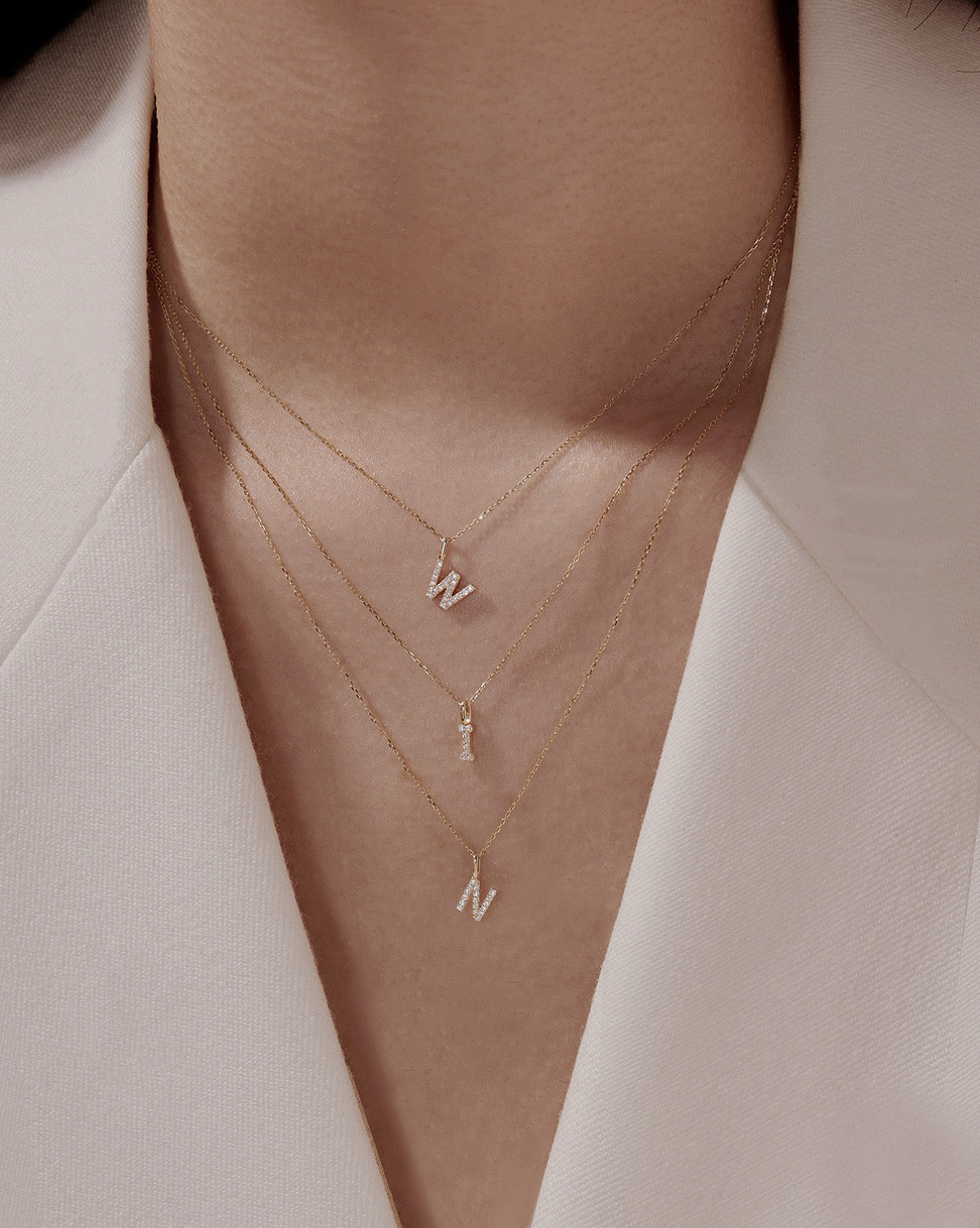 Personalized Initial Letter Necklace – 14K Gold Plated Sterling Silver