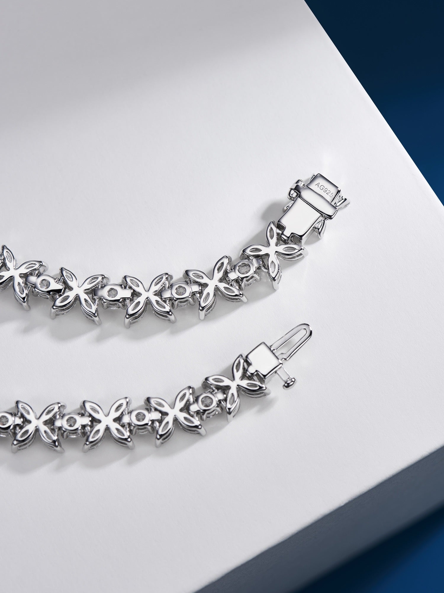 Radiant Garland: Natural Zircon Marquise-Cut Gold-Plated Silver Bracelet