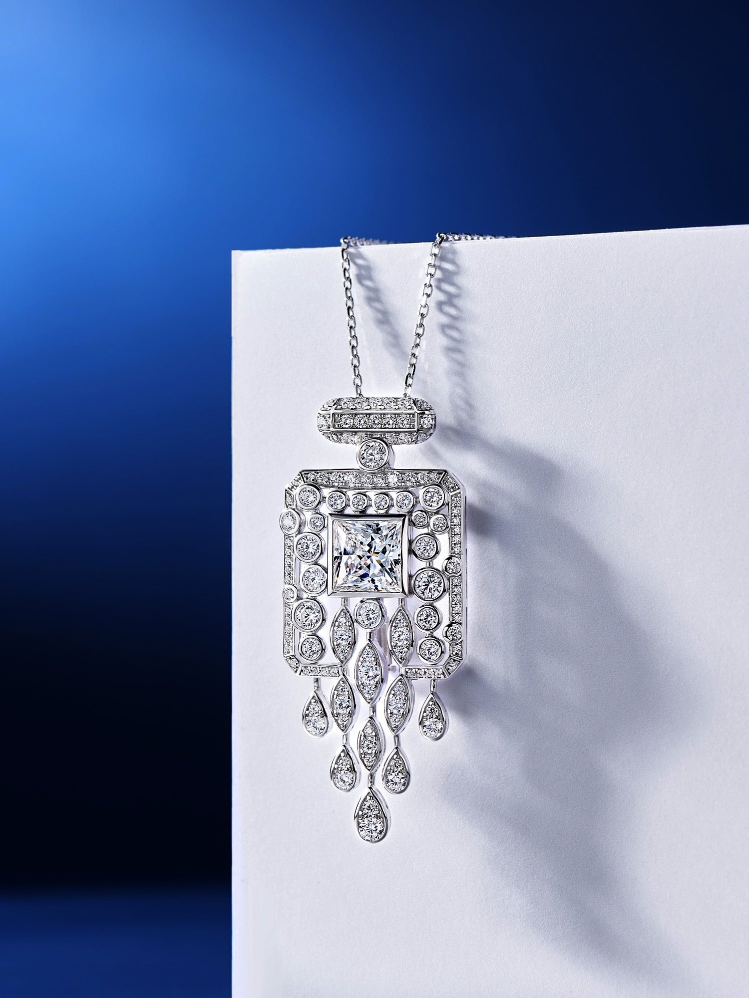 Exquisite 4CT Zircon Convertible Necklace & Brooch