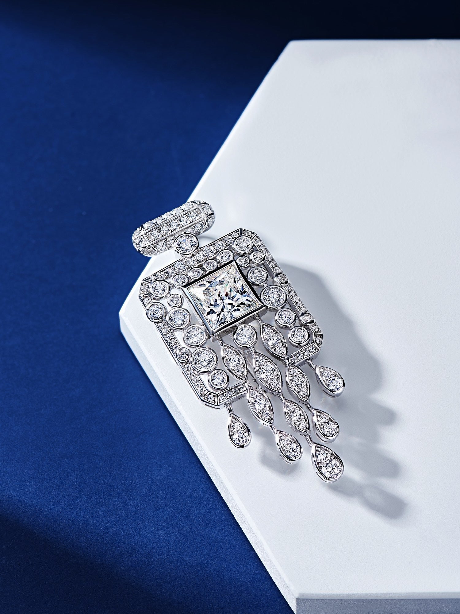 Exquisite 4CT Zircon Convertible Necklace & Brooch