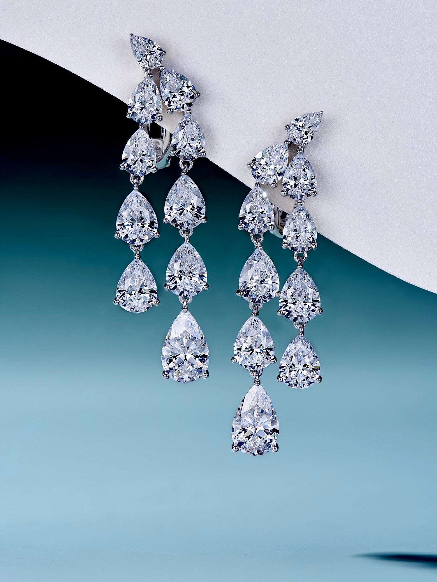 Droplet Radiance: Teardrop Natural Zircon Gold-Plated Earrings